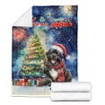 thumbnail image 2 of Merry Christmas and Happy New Year Santa Newfoundland Holiday Xmas Winter 2025 Cozy Fleece Blanket Newfie Dog Lover Gifts Warm Soft Throw Blanket - 00024, 2 of 5