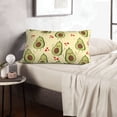thumbnail image 5 of Plush Throw Pillow Covers, Cute Avocado Sweet Love Pillow Cases with Invisible Zipper, Breathable Microfiber Pillow Cases Standard Size for Sleeping Bedroom Sofa Living Room 20x30, 5 of 5