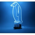 thumbnail image 5 of Penguin Aquatic Flightless Seabirds Bird Night Light Up Desk Table Lamp LED Personalized Engraved, Our Newest Feature - It's Wow, with Remote, 16 Color Options, Dimmer, Free Engraved, Great Gift, 5 of 10