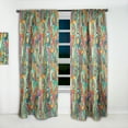 thumbnail image 2 of Designart 'Ethnic Tribal Doddle Pattern Mosaic Elements' Bohemian & Eclectic Curtain Panel, 2 of 5