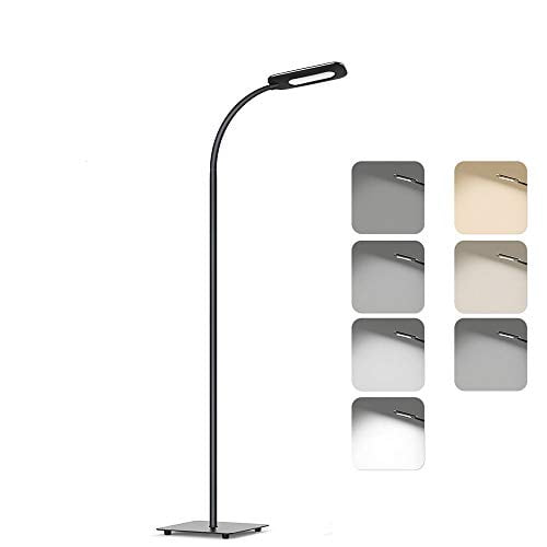 Floor Lamp Lamps For Living Room Teckin Reading Dimmable Adjustable Standing Bedroom Office 4 Level Brightness 3 Color Temperatures Com Floor Lamp Lamps For Living Room, Floor Lamp With Reading Light Dimmable