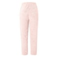 thumbnail image 4 of DDAPJ pyju Womens Fuzzy Fleece Pants, Winter Warm High Waisted Lounge Pants Cozy Fluffy Pajama Pants Sleepwear Bottoms Pink L, 4 of 7