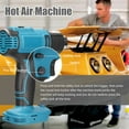 thumbnail image 3 of Cordless Hot Air Machine Rechargeable Heating Equipment Temperatures Adjustable Tools Compatible For 18V Lithium Battery, 3 of 6