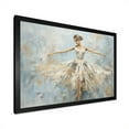 thumbnail image 3 of Designart "Minimalism Ballerina In Beige And Gold" Ballet Picture Framed Canvas Wall Art, 3 of 5