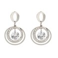 thumbnail image 1 of Pendientes envolventes de perlas redondas dulces con personalidad de moda de aleación (plata), 1 of 2