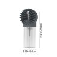 thumbnail image 4 of Skin-Friendly Soft Silicone Pet Brush with Shampoo Dispenser, Long Handle Cat and Dog Bath Brush for Long Short Haired Dogs and Cats, 2-in-1 Cat Grooming Brush Massage Brushes Fast Drying, Gray, 4 of 7