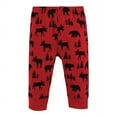thumbnail image 3 of Hudson Baby Cotton Pants, Red Moose Bear, 0-3 Months, 3 of 6