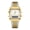 Gold Silver, variant on Business Casual Web Strap Waterproof Dual-Display Quartz Watch, Sport Multifunctional Wristwatch, Comfortable and Durable, Ideal Gift for Men and Women