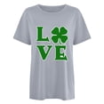 thumbnail image 2 of TopLLC St. Patrick's Day Patricks Day Chemises pour Femmes Hauts de Sarrau St Patricks Day Mode pour Dames St. Imprimé Manches Courtes Col Rond Chemise Femme Décontractée Ample, 2 of 4