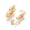 Gold, variant on 2 Pair Clip On Earring Converters Convert Pierced Earrings to Fake Clip ons Plated Brass Metal (Copper Plated)