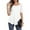 White, variant on VERABENDI Women's Tops Plus Size Summer Raglan Bell Short Sleeve Crew Neck Lady Casual Blouses, S-3XL