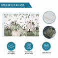 thumbnail image 6 of Sage Green Pumpkin Fall Placemats Set of 2, Thanksgiving Maple Leaf Botanical Washable Wipeable Table Mats for Dining Tables, Indoor Outdoor Kitchen Place Mats for Holiday Party Table Decor, 6 of 9