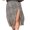 Brown, variant on Wangsaura Ladies Summer Leopard Print/Floral Print High Waist Skirt