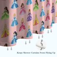thumbnail image 6 of Colorful Princess Pattern Shower Curtain 72"x84" ,Bathroom Decorative Shower Curtains Set with 12 Hooks,Modern Waterproof Washable Shower Curtain, 6 of 6