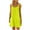 Yellow, variant on LEAVINGSUO Summer Dresses for Women 2024 Women's Beach Dress Bikini Beachwear Coverups Casual Vacation Short Summer Halter Dresses
