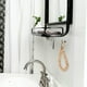 thumbnail image 3 of Toallero de mano con aro para baño, colgador de toallas con cuentas de madera, colgador de paños de cocina, 3 of 8