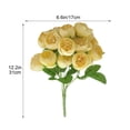 thumbnail image 2 of Ramo de Simulación de Flores Artificiales de Peonías con 15 Rosas de Té, Ramo de Celebración de Boda de Peonías Falsas, 2 of 6