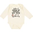 thumbnail image 3 of Inktastic Vet Tech Mom Veterinary Technician Girls Long Sleeve Baby Bodysuit, 3 of 5