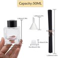thumbnail image 3 of Agidea 4PCS Refillable Reed Diffuser Bottles, 50ML Capacity, Glass Material, Home & Event Fragrance Decoration, 4 Bottles, 20 Reeds, Funnel, Black Caps, 3 of 6