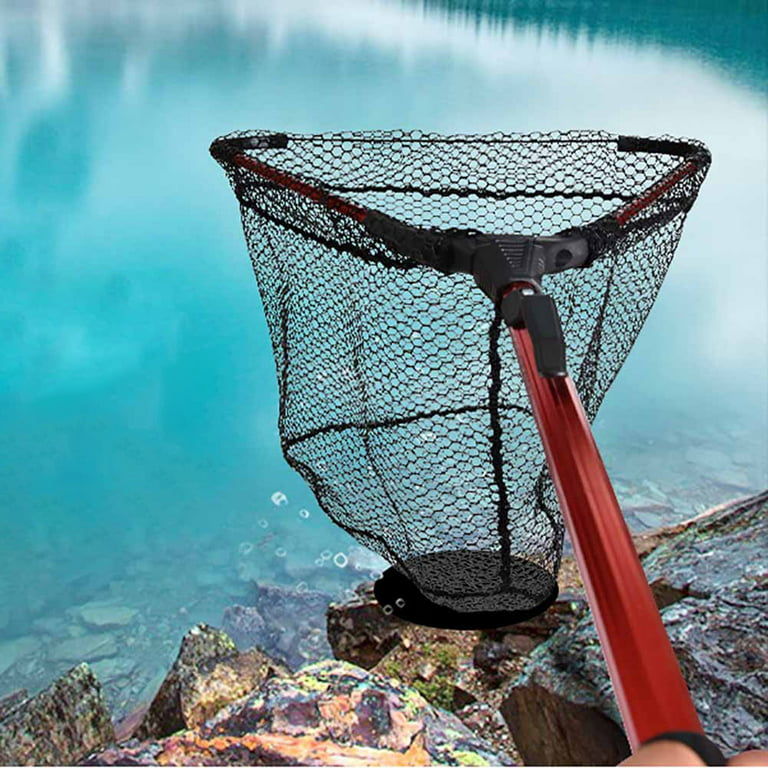 Manfiter Fishing Landing Net, Portable Aluminum Alloy Folding
