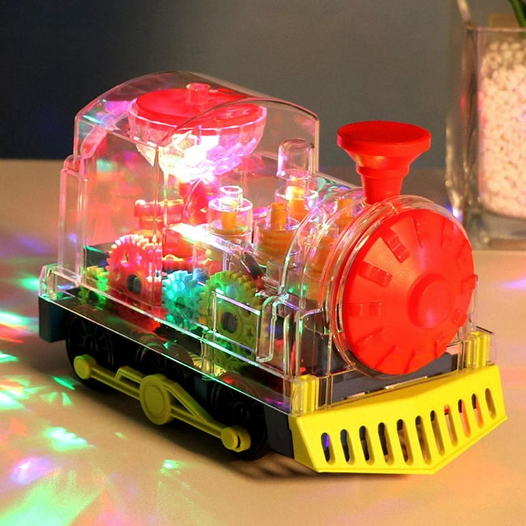 Gear Train Transparent Avec Musique Et Lumière Jouet Enfant Plus 3 Ans -  FS238-1A - à prix pas cher