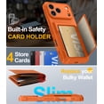 thumbnail image 2 of Funda para teléfono Oneagle iPhone 17 Pro Wallet RFID a prueba de golpes, 2 of 7