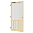 thumbnail image 3 of 30" x 80" Screen Door Exterior Door Front Door Pine Wood Paintable Anti Insect Animal Kid Friendly Including Screen Door Handle & Auto Closer Kit, 3 of 9