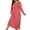 Red, variant on Oksale Plus Size Nightgowns for Women Cute Hearts Print Pajama Dress Loose Long Sleeve Loungewear Casual Crewneck Sleepwear Cozy Fall Nightgowns Green S