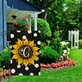 thumbnail image 3 of Summer Sunflower Monogram Garden Flag 12x18 Double Sided Burlap, Small Welcome Initial Letter G Family Last Name Yard House Flag Outdoor Polka Dots Decoration (ONLY FLAG), 3 of 6