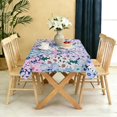 thumbnail image 5 of Rectangle Table Cloth, Waterproof Heavy Duty Vinyl Tablecloths, Wipeable Washable Table Cover Floral Rustic Seasonal Table Cover for Party Picnic Dinner Decor (Boho, 60" X 84"), 5 of 7