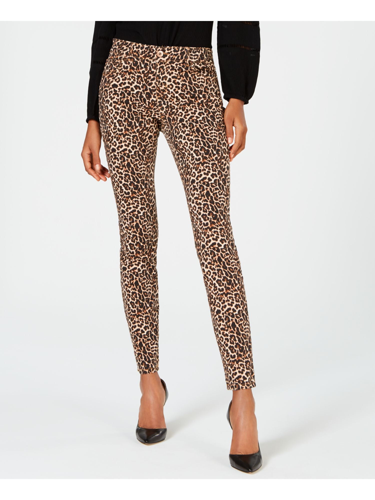 animal print skinny pants