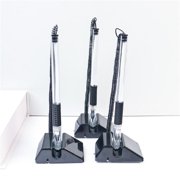 Zeiwohndc Gel Ink Pen Black Netural Pen with Adhesive-backed Base for Bank Office Hotel