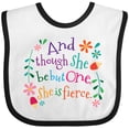 thumbnail image 3 of Inktastic 1st Birthday 1 Year Old Girl She is Fierce Girls Baby Bib, 3 of 4