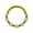 Golden 1#, variant on Titanium Micro Cubic Zirconia Hinged Nose Hoop Ring Body Jewelry Unisex