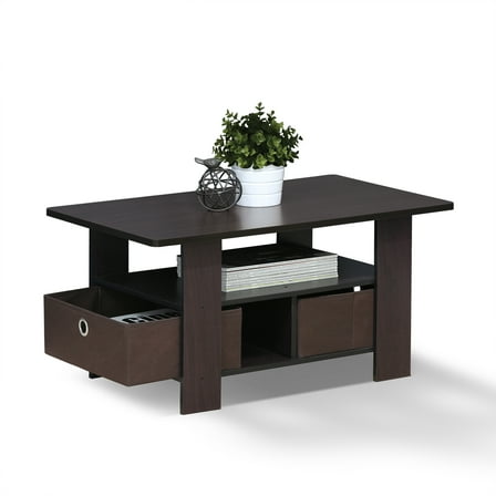 Furinno Andrey Coffee Table with Bin Drawer, Multiple Colors