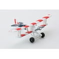 thumbnail image 5 of Curtiss JN-4 Training Aircraft Red & White w/Blue Tail "US Flag Livery" with Runway Section Diecast Model Airplane by Runway24, 5 of 9