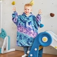 thumbnail image 2 of Catalonia Astrology Unicorn Wearable Blanket Hoodie for Kids, Fleece Snuggy Sweatshirt Pullover, 4-12 Years Boy Girl Gift, 28 × 24 inches, 2 of 6