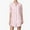 Pink, variant on ZZwxWA Women's Button Down Shirt Dress Oversize Collared Long Sleeve Stripes Linen Tunic Dresses Blouse
