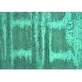 thumbnail image 1 of Ahgly Company Machine Washable Indoor Rectangle Oriental Turquoise Blue Industrial Area Rugs, 5' x 8', 1 of 4