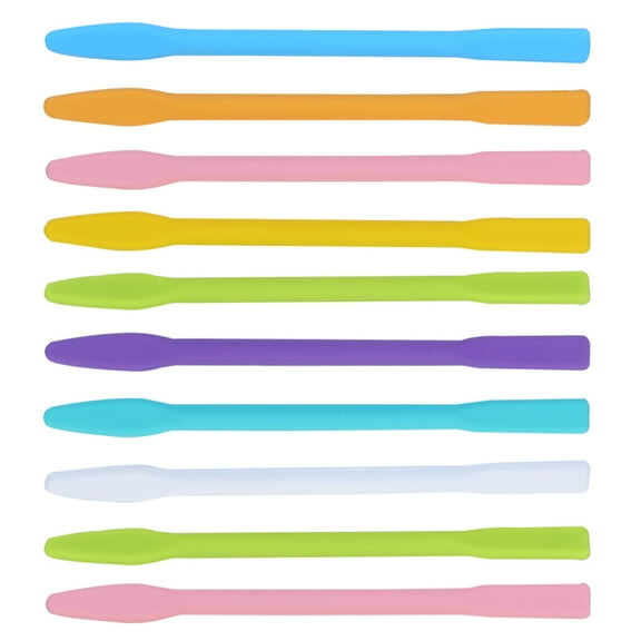 Silicone Stir Sticks for Mixing Cosmetic Masks and Paint 10pcs Assorted Color