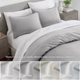 thumbnail image 6 of Bare Home Pillow Sham Set - Premium 1800 Collection - Double Brushed - Standard, Light Gray, 6 of 9