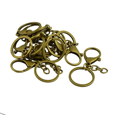 Abbracc 10 Pcs Porte-Clés Fendu 30mm avec Fermoirs Mousqueton