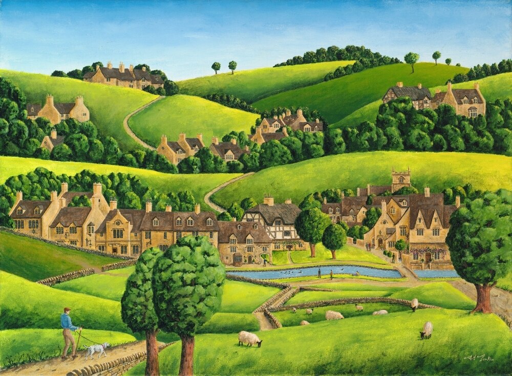 Cotswold Countryside Poster Print by Art Poulin