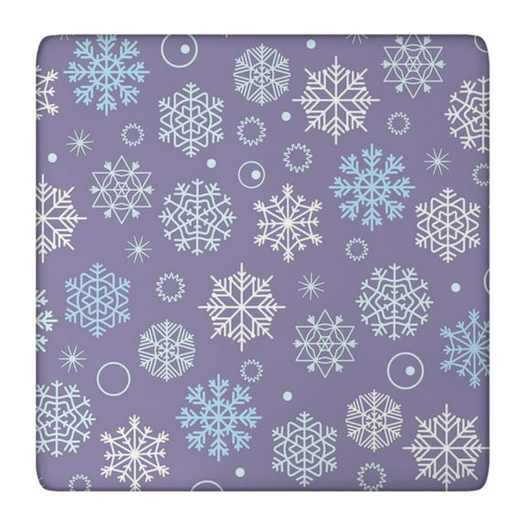 Secure Edge Christmas Table Cover 36x36 Inches Square, Full Elastic Hem and Wrinkle-Free Spandex Fabric for a Snug Fit on Various Table Sizes