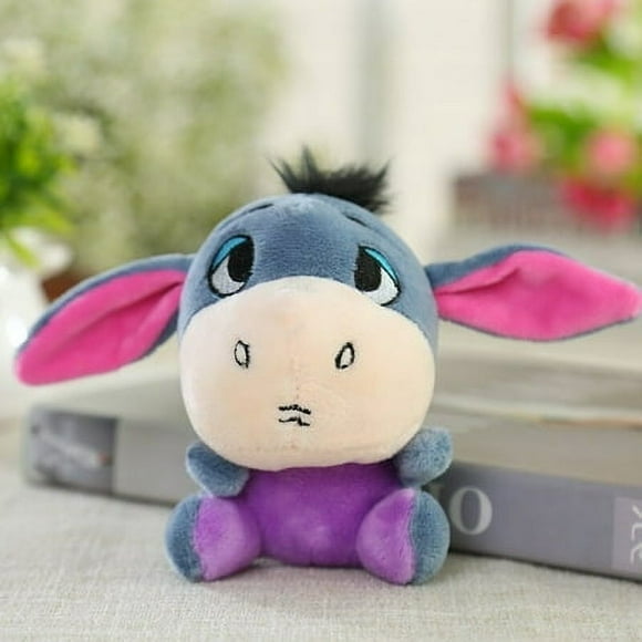 10cm Disney Winnie The Pooh Bear Anime Cute Cartoon Plush High Quality Keychain Pendant Kid Birthday Gifts Toys Children