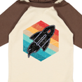 thumbnail image 4 of Inktastic Rocket Ship Retro Space Boys or Girls Long Sleeve Baby Bodysuit, 4 of 5