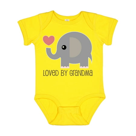 

Inktastic Loved by Grandma Cute Grandchild Gift Baby Boy or Baby Girl Bodysuit