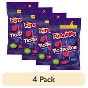 (4 pack) FUNABLES TIC TAC TOE FRUIT SNACK