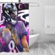 thumbnail image 3 of Cortina de ducha de baño personalizada del equipo de fútbol Ravens, impermeable, para el hogar, antialtas temperaturas, privacidad, 72 x 72 pulgadas, 3 of 8