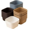 thumbnail image 5 of Tutuviw 20 Pcs Square Paper Dessert Cups with Lids,Disposable Cake Cups,Food Ice Cream Containers,Salad Bowl,Muffin Cupcake Baking Cup for Wedding Birthday Kitchen Party(3.4x2.6x2in,White), 5 of 6